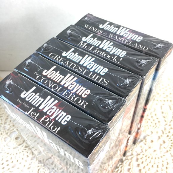 Sealed John Wayne VHS 5 Pc Set American Hero of the Movies NWT - Picture 6 of 7